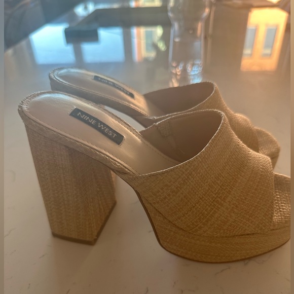 Platform Rattan Mule - Picture 2 of 4